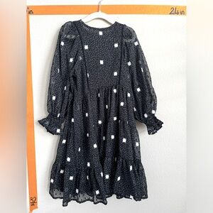 Zara Girl black dress sz 6